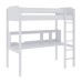 Ava Single Loft Bed White with Desk